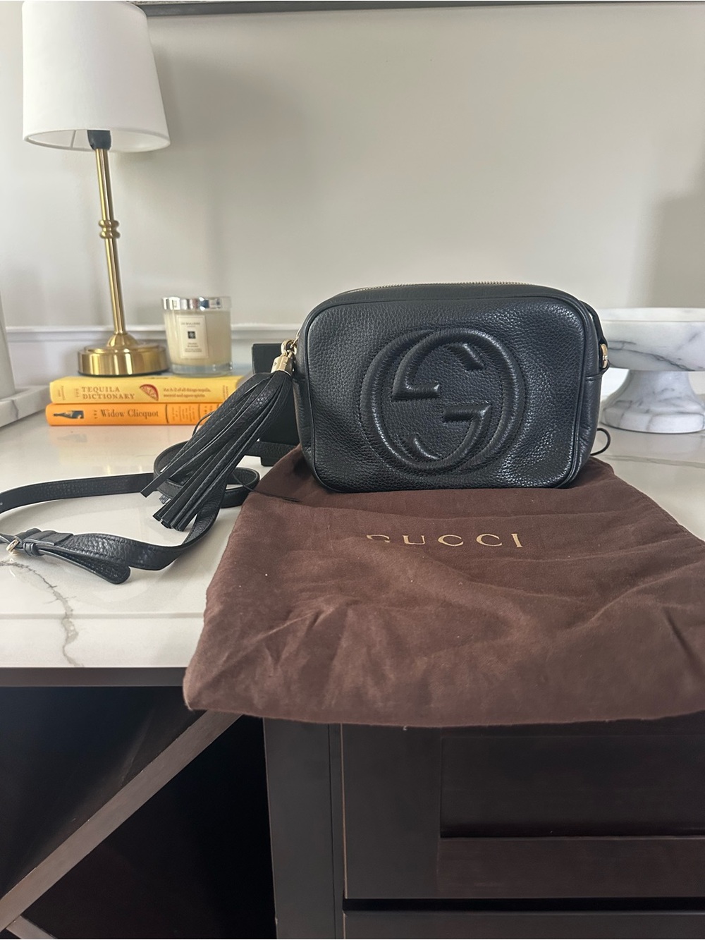 Gucci Soho Disco Black Leather Crossbody Bag